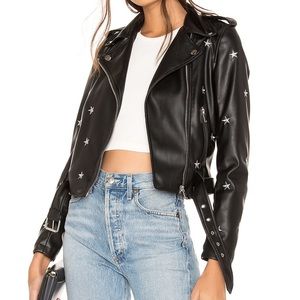 Revolve Superdown Lydia Embroidered Moto Jacket